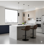 Hoker barowy, obrotowy, do kuchni, salonu RITA CZARNY