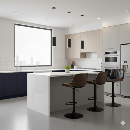 Hoker barowy, obrotowy, do kuchni, salonu RITA CZARNY