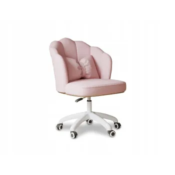 Obrotowy fotel biurowy, krzesło do pracowni, dla dziecka BUENO RÓŻOWE