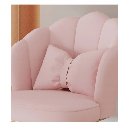 Obrotowy fotel biurowy, krzesło do pracowni, dla dziecka BUENO RÓŻOWE