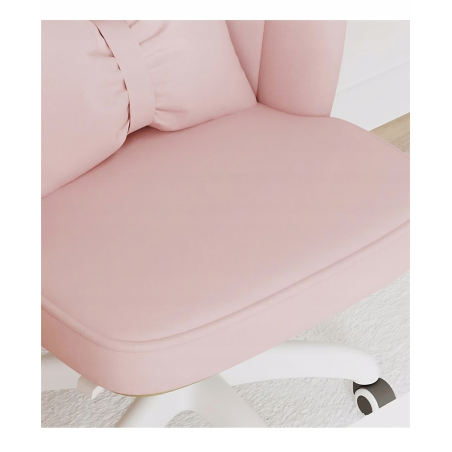 Obrotowy fotel biurowy, krzesło do pracowni, dla dziecka BUENO RÓŻOWE