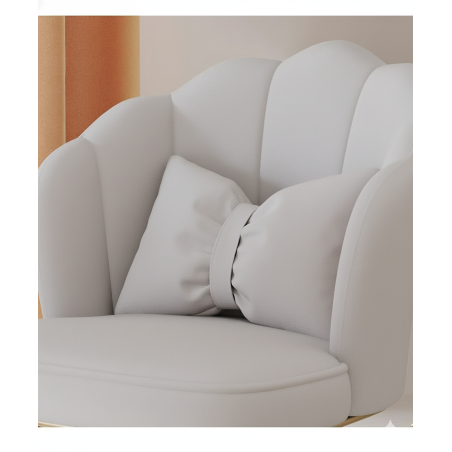 Obrotowy fotel biurowy, krzesło do pracowni, dla dziecka BUENO SZARE