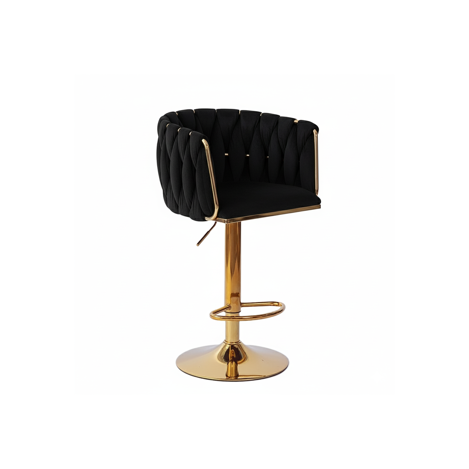 Hoker regulowany Glamour Loft Pleciony MARBELLA czarny