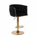 Hoker regulowany Glamour Loft Pleciony MARBELLA czarny