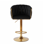 Hoker regulowany Glamour Loft Pleciony MARBELLA czarny