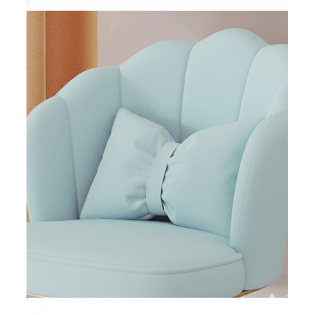 Obrotowy fotel biurowy, krzesło do pracowni, dla dziecka BUENO Turkusowe