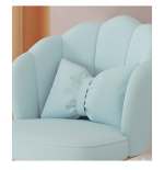 Obrotowy fotel biurowy, krzesło do pracowni, dla dziecka BUENO Turkusowe