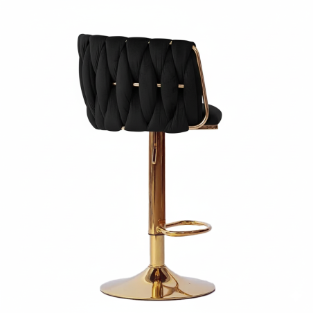 Hoker regulowany Glamour Loft Pleciony MARBELLA czarny