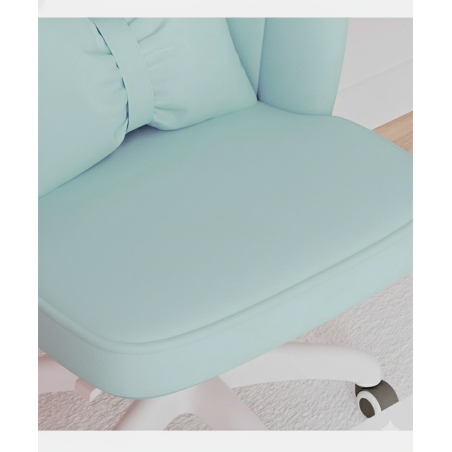 Obrotowy fotel biurowy, krzesło do pracowni, dla dziecka BUENO Turkusowe