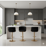 Hoker regulowany Glamour Loft Pleciony MARBELLA czarny