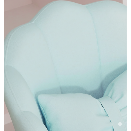 Obrotowy fotel biurowy, krzesło do pracowni, dla dziecka BUENO Turkusowe