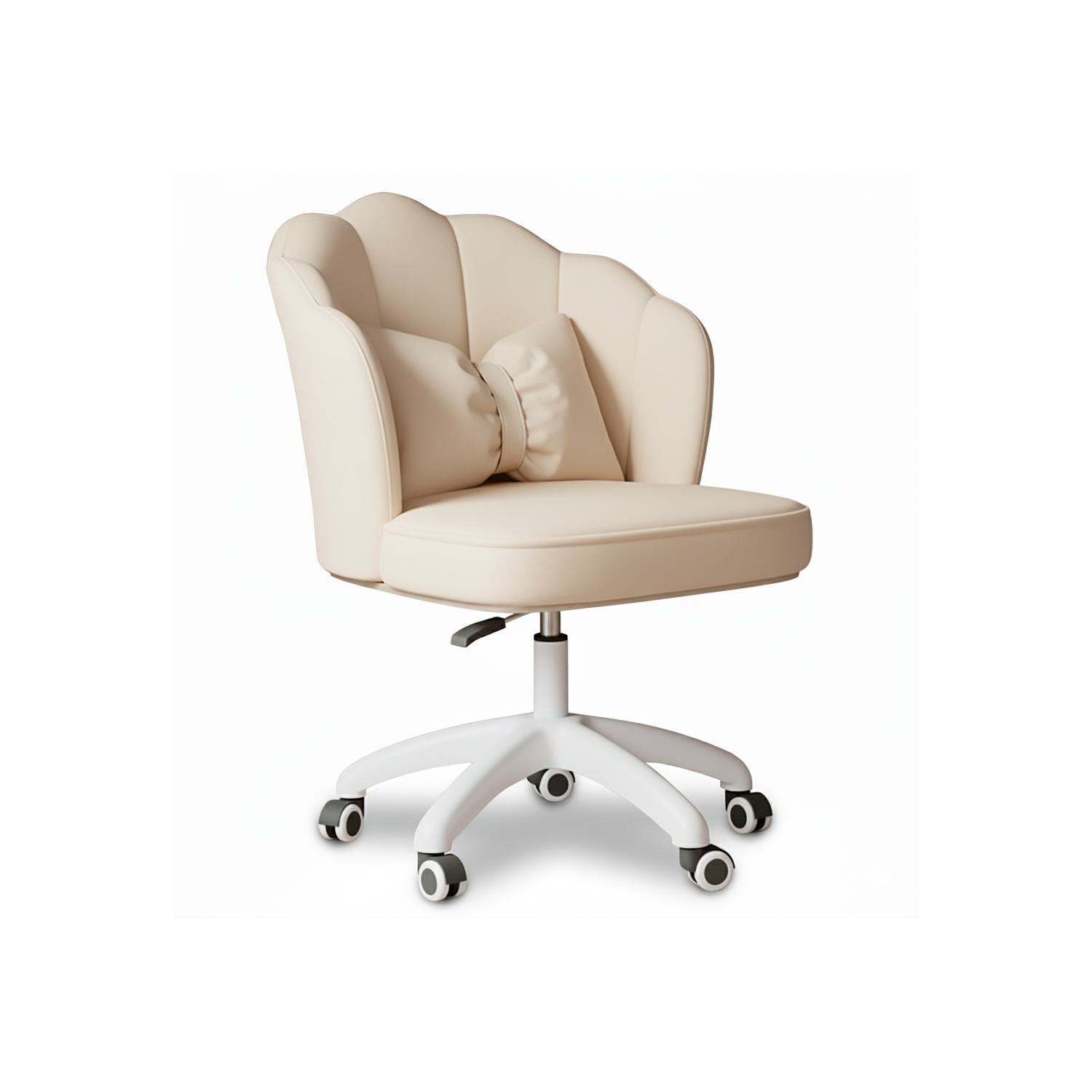 Obrotowy fotel biurowy, krzesło do pracowni, dla dziecka BUENO beżowe