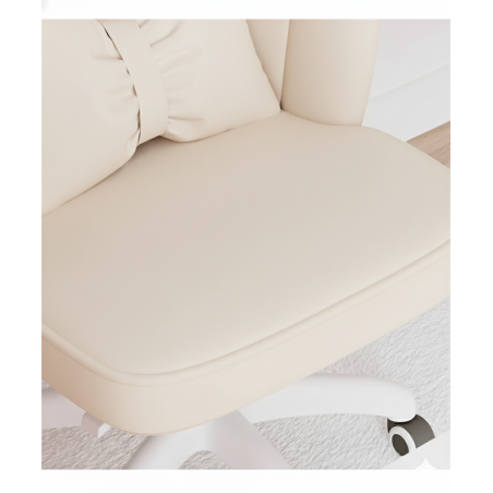 Obrotowy fotel biurowy, krzesło do pracowni, dla dziecka BUENO beżowe