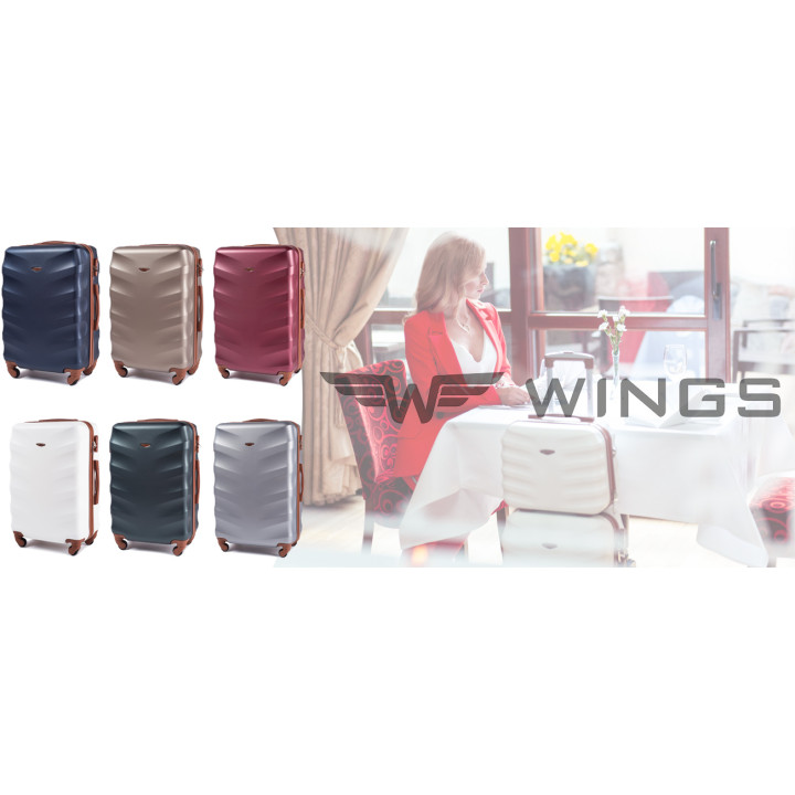 402, Duża walizka podróżna Wings L, Dirty White