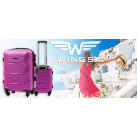 147, Duża walizka podróżna Wings L, Rose gold