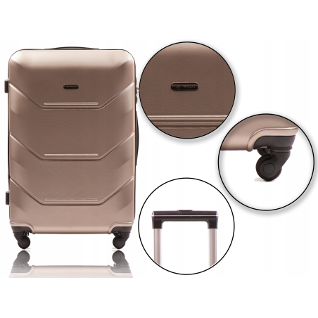 147, Duża walizka podróżna Wings L, Dark grey