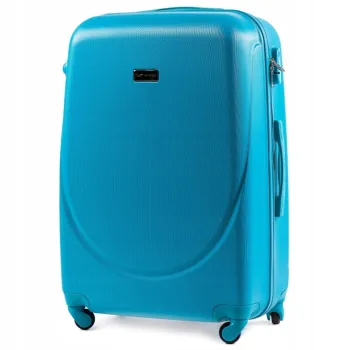 K310, Duża walizka podróżna Wings L, Cyan
