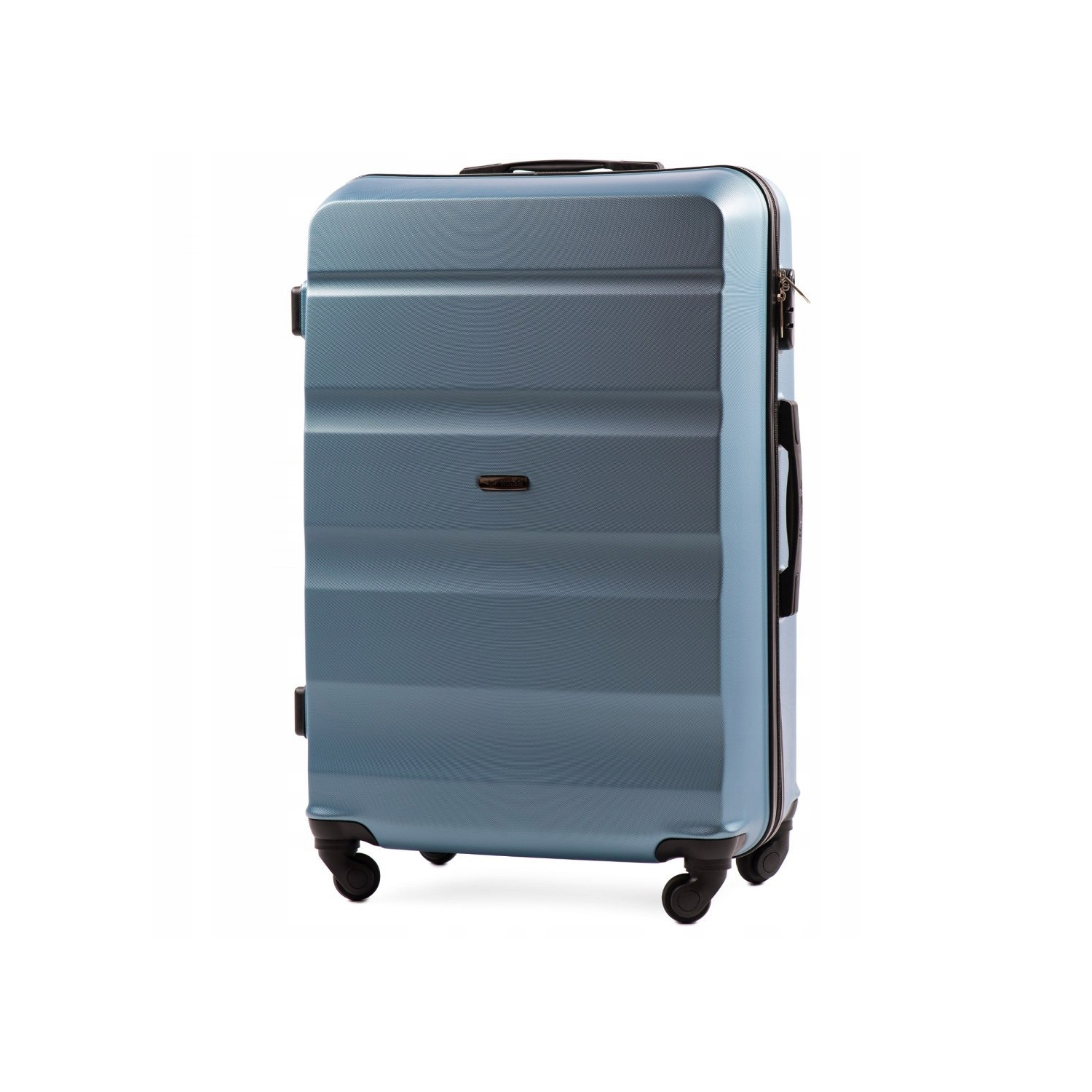 AT01, Duża walizka podróżna Wings L, Silver blue