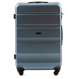 AT01, Duża walizka podróżna Wings L, Silver blue