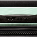 AT01, Duża walizka podróżna Wings L, Silver blue