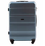 AT01, Duża walizka podróżna Wings L, Silver blue