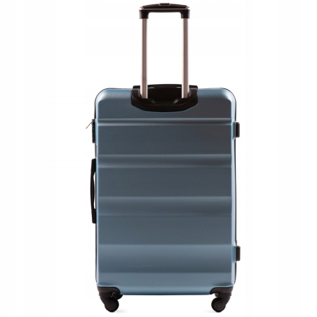 AT01, Duża walizka podróżna Wings L, Silver blue