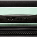 AT01, Duża walizka podróżna Wings L, Silver blue