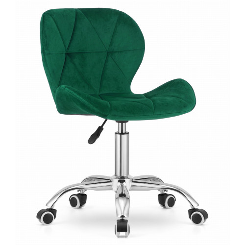 Krzesło obrotowe RIVELLO VELVET DARK GREEN