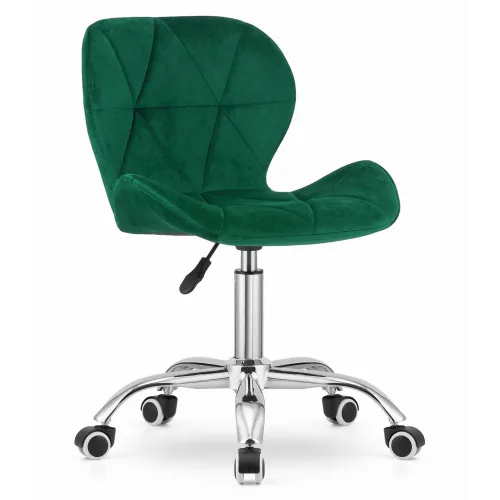Krzesło obrotowe RIVELLO VELVET DARK GREEN