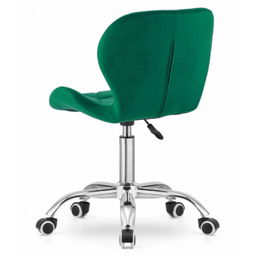 Krzesło obrotowe RIVELLO VELVET DARK GREEN
