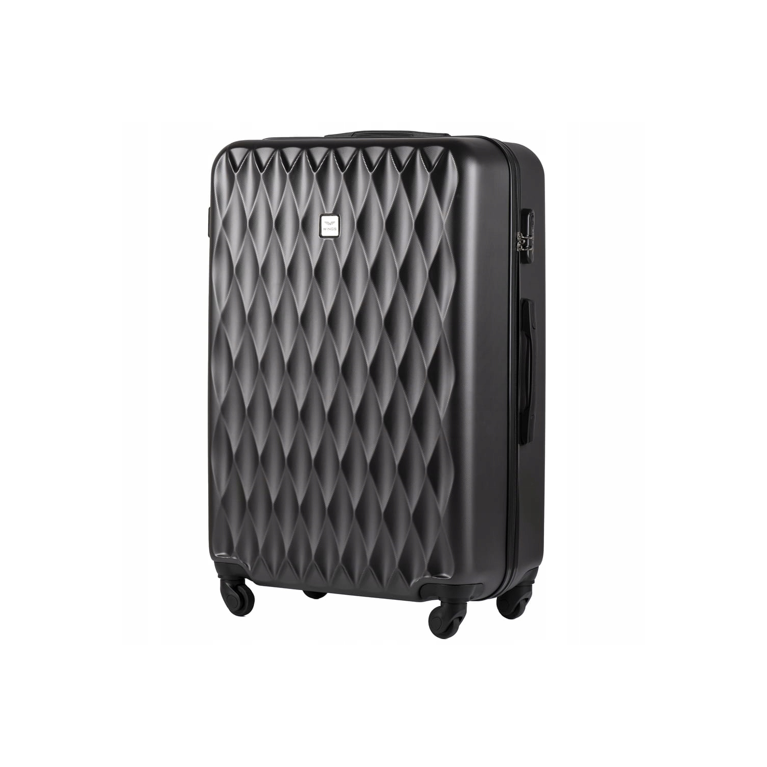 Walizka twarda duża Wings ABS TD190 L D.GREY 97 l