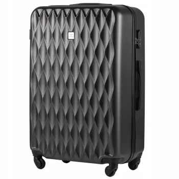 Walizka twarda duża Wings ABS TD190 L D.GREY 97 l