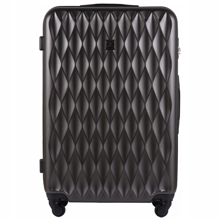 Walizka twarda duża Wings ABS TD190 L D.GREY 97 l