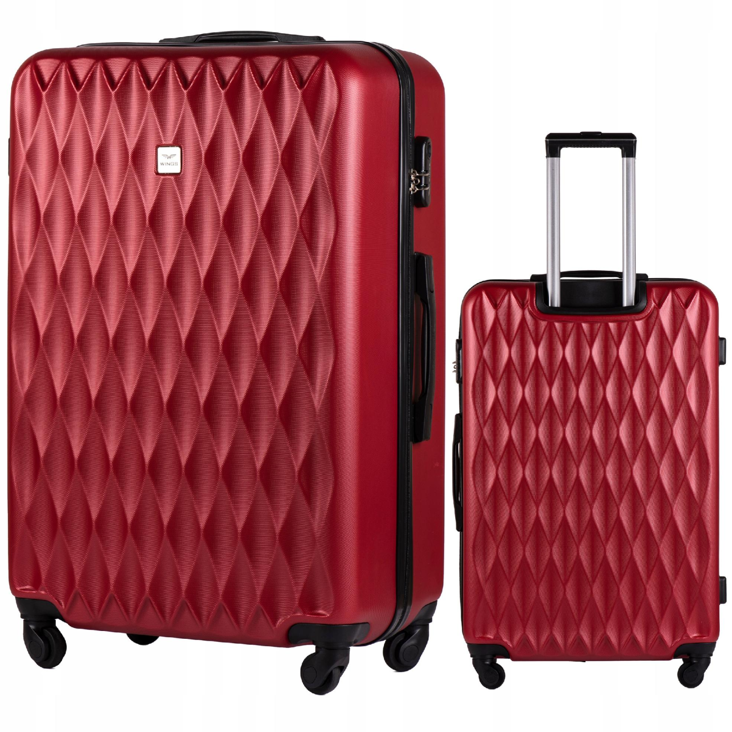 Walizka twarda duża Wings ABS WHITE EAGLE 97 l