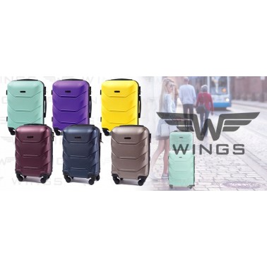 Średnia walizka podróżna Wings M, Coffee
