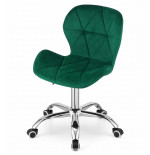 Krzesło obrotowe RIVELLO VELVET DARK GREEN