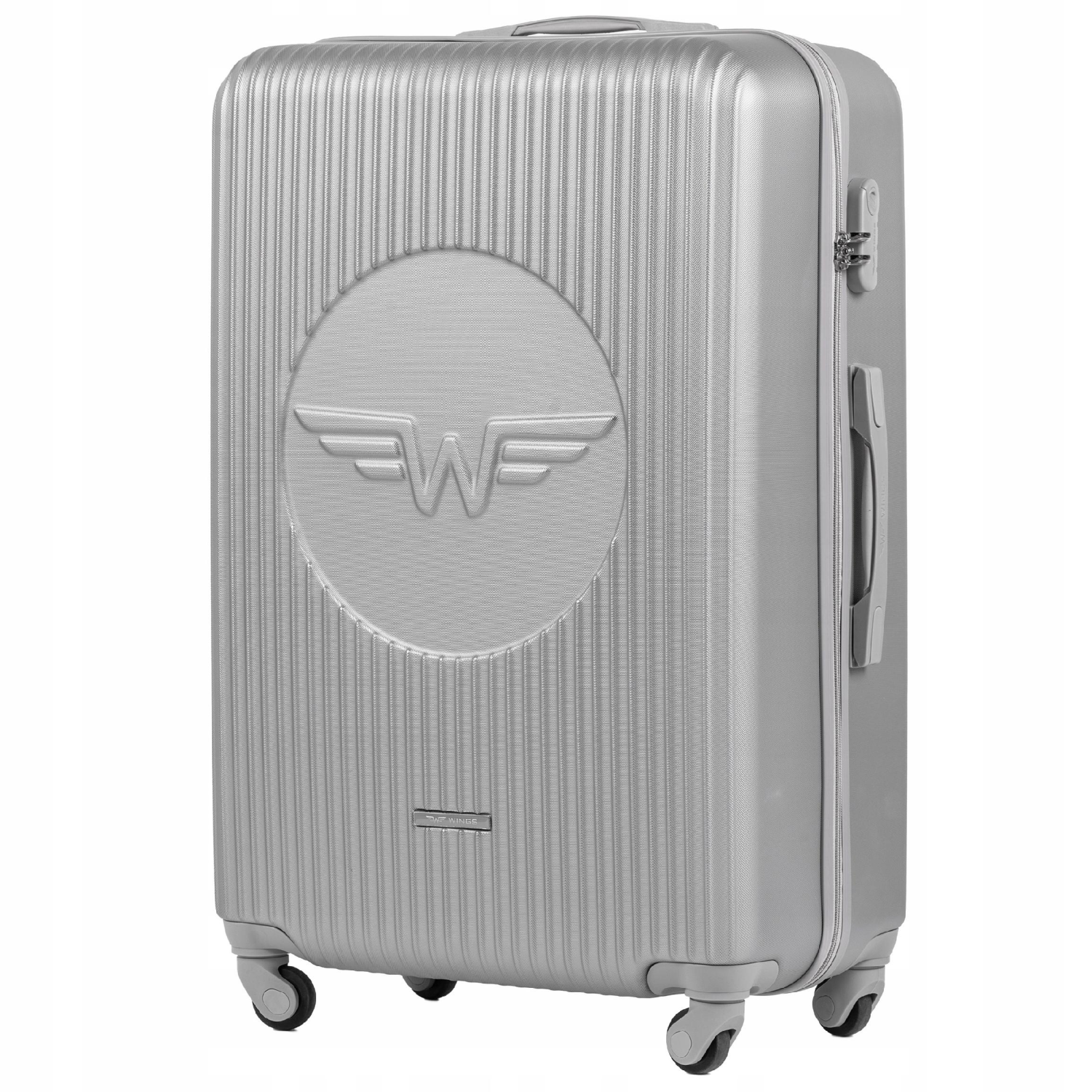 Walizka duża Wings SWL01 srebrna 97 l
