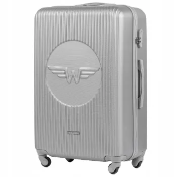 Walizka duża Wings SWL01 srebrna 97 l