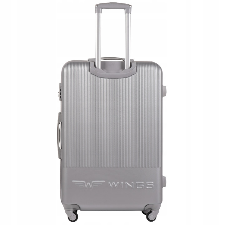 Walizka duża Wings SWL01 srebrna 97 l