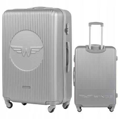 Walizka duża Wings SWL01 srebrna 97 l