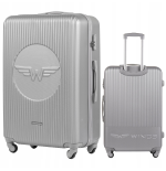 Walizka duża Wings SWL01 srebrna 97 l