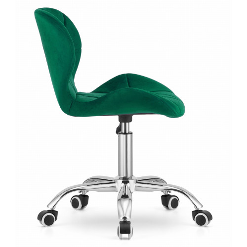 Krzesło obrotowe RIVELLO VELVET DARK GREEN
