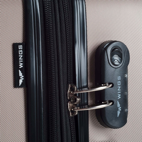 Walizka duża Wings ABS 304 L BLACK 97 l