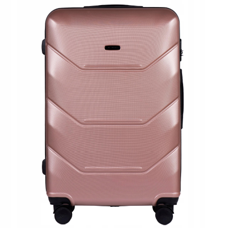 Walizka WINGS duża 78 cm x 49 cm x 29 cm 97 l ABS RÓŻANA