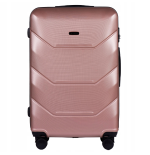 Walizka WINGS duża 78 cm x 49 cm x 29 cm 97 l ABS RÓŻANA