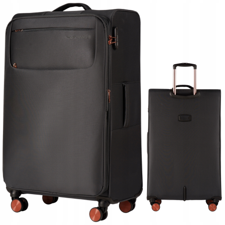 Walizka miękka duża Wings poliester TRN01 L GREY 96 l