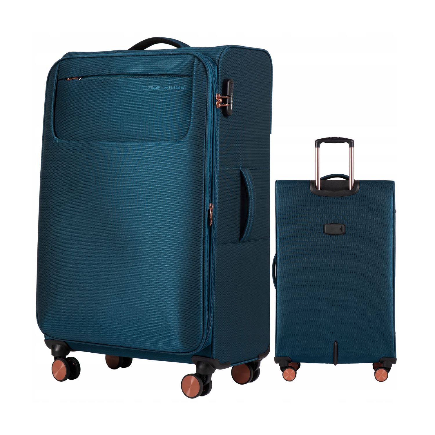 Walizka miękka duża Wings poliester TRN01 L TEAL96 l