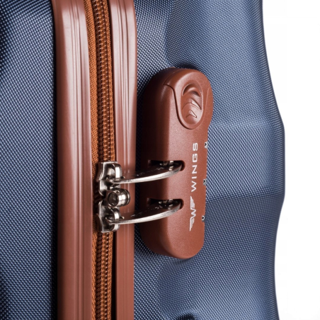 402, Duża walizka podróżna Wings L, COFFEE