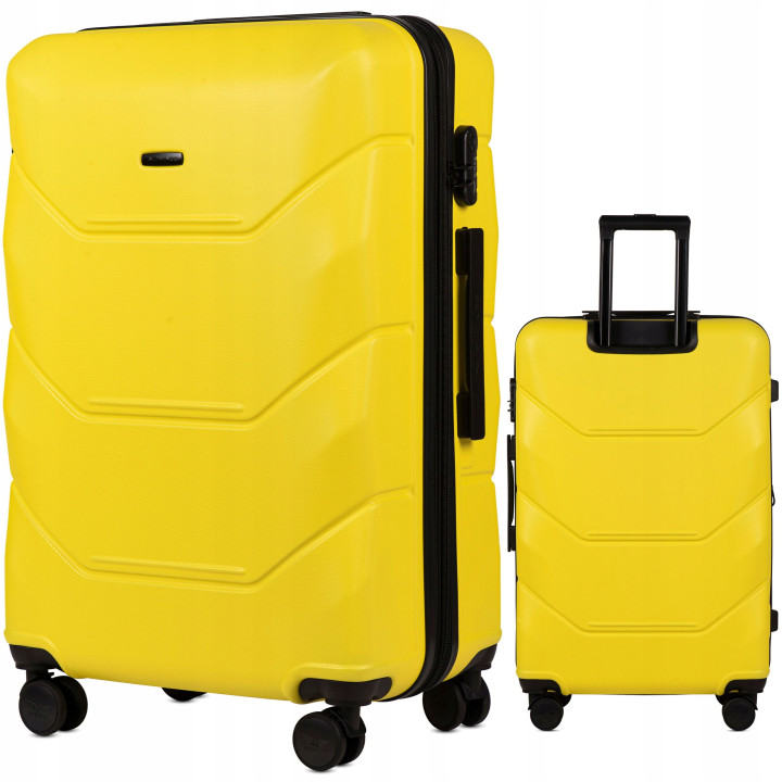 Walizka WINGS duża 148 L YELLOW 78 cm x 49 cm x 29 cm 97 l ABS