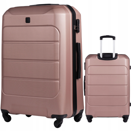 Wings Walizka twarda duża ABS GAN01-L-R.GOLD 97 l